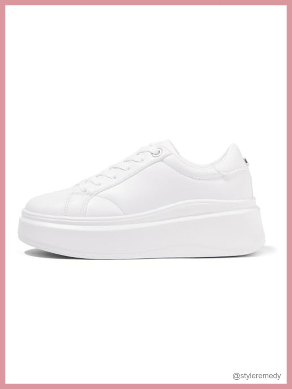 Women's Platform Fashion Sneakers Thick Sole 2.6" Heel TPR Outsole Lace-Up